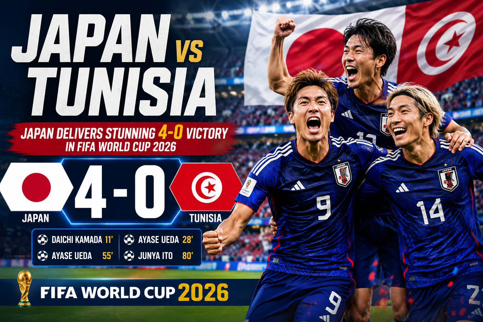 Japan vs Tunisia