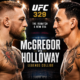 Conor McGregor and Max Holloway facing off ahead of a potential UFC 329 main event.